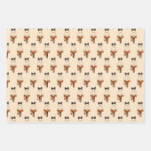 Spooky Niedlich Ghost Burnt Orange & Black Hallowe Geschenkpapier Set (Vorderseite 2)