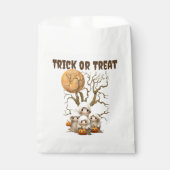 Spooky Niedlich Ghost Family Trick oder Behandlung Geschenktütchen (Vorderseite)