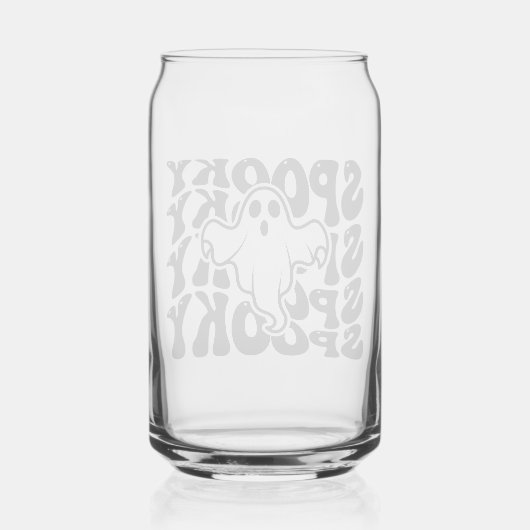 Spooky Niedlich Ghost Halloween Dosenglas (Rückseite)