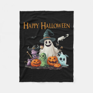 Spooky Niedlich Ghost Halloween Kostüm Happy Hallo Fleecedecke