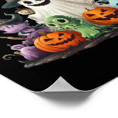 Spooky Niedlich Ghost Halloween Kostüm Happy Hallo Poster (Ecke)