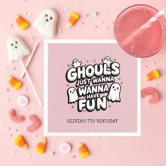 Spooky Niedlich Ghost Halloween Serviette