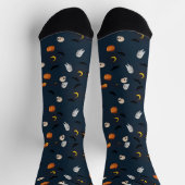 Spooky Niedlich Ghost Halloween Socken | Spaß Spoo (Oben)