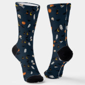 Spooky Niedlich Ghost Halloween Socken | Spaß Spoo (Gewinkelt)