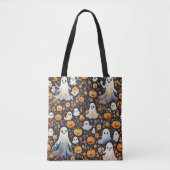 Spooky Niedlich Ghost Halloween Tasche (Vorderseite)