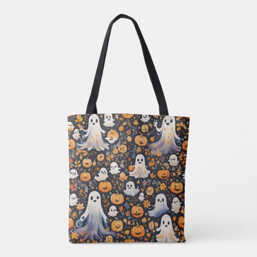 Spooky Niedlich Ghost Halloween Tasche (Rückseite)