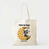 Spooky Niedlich Ghost Kitten Trick oder Trete Tragetasche (Vorne)