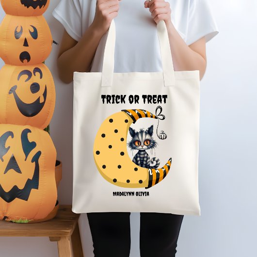 Spooky Niedlich Ghost Kitten Trick oder Trete Tragetasche