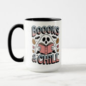 Spooky Niedlich Ghost Reading Book Tasse (Links)