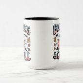 Spooky Niedlich Ghost Reading Book Tasse (Zentrum)