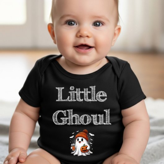 Spooky Niedlich Ghost und Pumpkin Halloween Baby Strampler