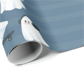 Spooky Niedlich Ghost Wrapping Paper - Halloween-G Geschenkpapier (Rolleneckpunkt)