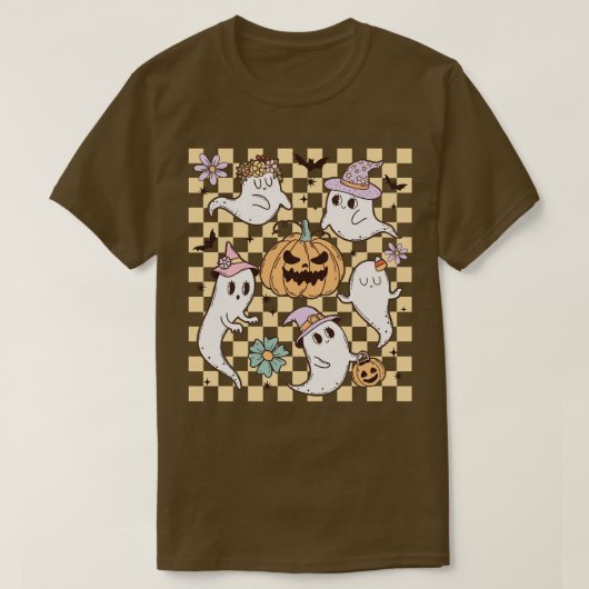 Spooky Niedlich Ghosts T-Shirt (Design vorne)