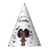 Spooky Niedlich Girl nach dem Puff Birthday Hat Partyhütchen (Vorderseite)