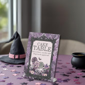 Spooky Niedlich Gothic lila Cake Table Sockelschild