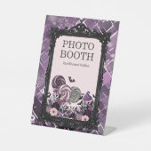 Spooky Niedlich Gothic lila FOTO BOOTH Sockelschild (Vorderseite)