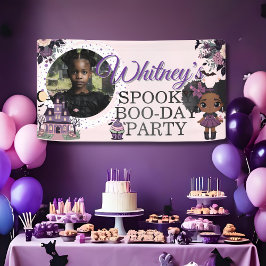Spooky Niedlich gothic Lila Geburtstagsmädchen nac Banner