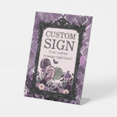 Spooky Niedlich Gothic lila Schild für das Endlage (Vorderseite)