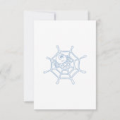 Spooky Niedlich Halloween Geburtstagskind Dankeskarte (Rückseite)