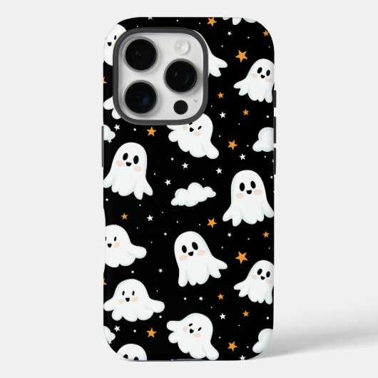 Spooky Niedlich Halloween Ghost Cloudy Star Sky Case-Mate iPhone Hülle (Rückseite)