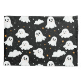 Spooky Niedlich Halloween Ghost Cloudy Star Sky Kissenbezug (Rückseite)