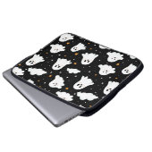 Spooky Niedlich Halloween Ghost Cloudy Star Sky Laptopschutzhülle (Vorne Knopf)