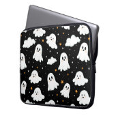 Spooky Niedlich Halloween Ghost Cloudy Star Sky Laptopschutzhülle (Vorderseite Links)
