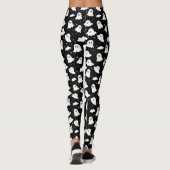 Spooky Niedlich Halloween Ghost Cloudy Star Sky Leggings (Rückseite)