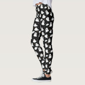 Spooky Niedlich Halloween Ghost Cloudy Star Sky Leggings (Links)
