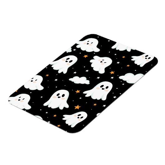 Spooky Niedlich Halloween Ghost Cloudy Star Sky Magnet (Linke Seite)