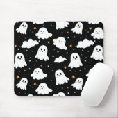 Spooky Niedlich Halloween Ghost Cloudy Star Sky Mousepad (Mit Mouse)