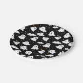 Spooky Niedlich Halloween Ghost Cloudy Star Sky Pappteller (Schrägansicht)