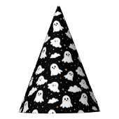 Spooky Niedlich Halloween Ghost Cloudy Star Sky Partyhütchen (Vorderseite)