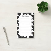 Spooky Niedlich Halloween Ghost Cloudy Star Sky Post-it Klebezettel (Büro)