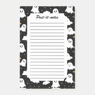 Spooky Niedlich Halloween Ghost Cloudy Star Sky Post-it Klebezettel