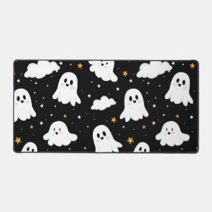 Spooky Niedlich Halloween Ghost Cloudy Star Sky Schreibtischunterlage