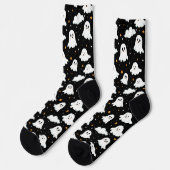 Spooky Niedlich Halloween Ghost Cloudy Star Sky Socken (Linkes Detail)