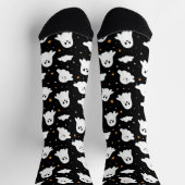 Spooky Niedlich Halloween Ghost Cloudy Star Sky Socken (Oben)