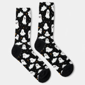 Spooky Niedlich Halloween Ghost Cloudy Star Sky Socken (Rechts)