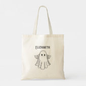 Spooky Niedlich Halloween Ghost Tragetasche (Rückseite)