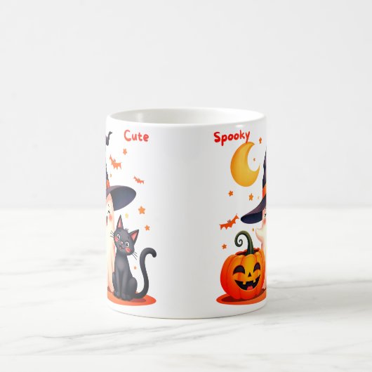 Spooky Niedlich Halloween Kaffeetasse (Mittel)