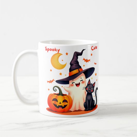 Spooky Niedlich Halloween Kaffeetasse (Links)