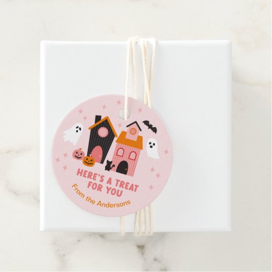 Spooky Niedlich Halloween Spuk Häuser Geschenkanhänger (Beispiel)