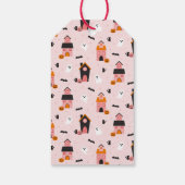 Spooky Niedlich Halloween Spuk Häuser Geschenkanhänger (Rückseite)