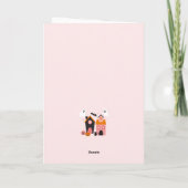 Spooky Niedlich Halloween Spuk Häuser Karte (Rückseite)