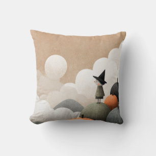 Spooky Niedlich Hexenkunst Halloween Kinderzimmer Kissen