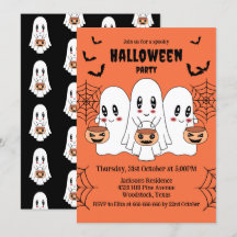 Spooky Niedlich Kawaii Cartoon Ghost Halloween-Par