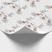 Spooky Niedlich Kawaii Cartoon Ghost Halloween-Par Geschenkpapier (Ecke)