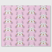 Spooky Niedlich Kawaii Cartoon Ghost Halloween-Par Geschenkpapier (Flach)