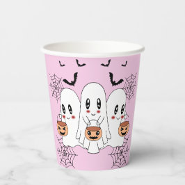 Spooky Niedlich Kawaii Cartoon Ghost Halloween-Par Pappbecher